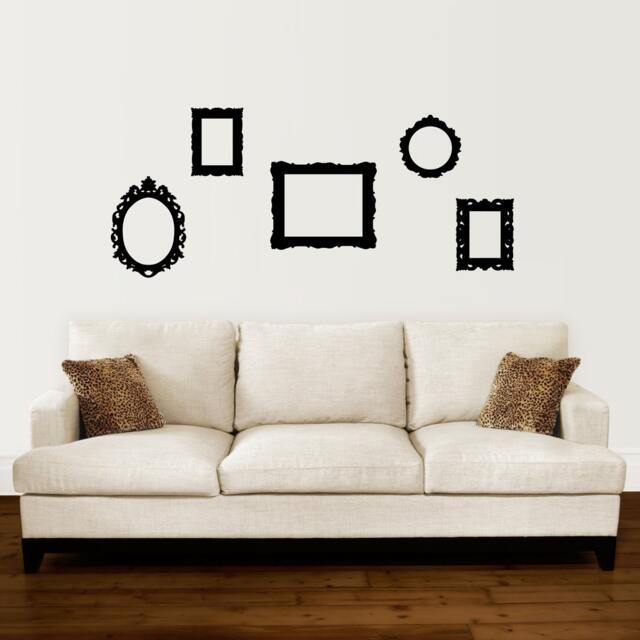 Picture Frame Decals - Set Of 5 Baroque Style Wall Decor - image 1