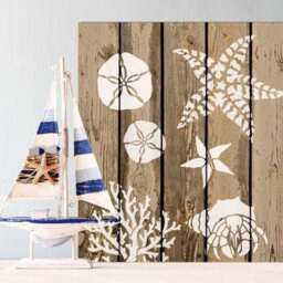 Sand Dollar Stencils - Wall Art Stencil Instead Of Decals Easy To Use Wall For A Quick Room Update Nautical Walls - thumbnail 2