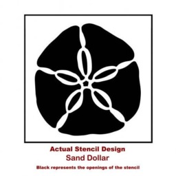 Sand Dollar Stencils - Wall Art Stencil Instead Of Decals Easy To Use Wall For A Quick Room Update Nautical Walls - thumbnail 3