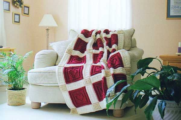 Hearts Pattern For Crocheted Blanket - image 1