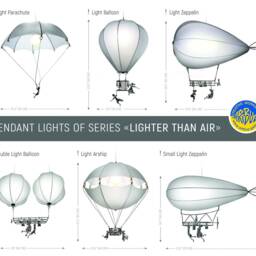 Monkey Skydiver Parachute Pendant Light - Whimsical Nursery Chandelier - thumbnail 4