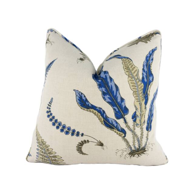 Gp & J Baker - Ferns Indigo/White Stunning Designer Cushion Cover Home D??cor Throw Pillow - image 1