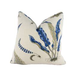 Gp & J Baker - Ferns Indigo/White Stunning Designer Cushion Cover Home D??cor Throw Pillow - thumbnail 1