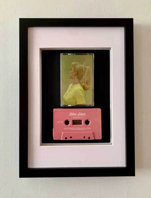 Billie Eilish - What Was I Made For Barbie Movie Soundtrack Framed Cassette Tape Music Wall Art Gift - image 1