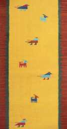 Handmade Kilim Runner Rug Custom Flatweave With Animal Motifs