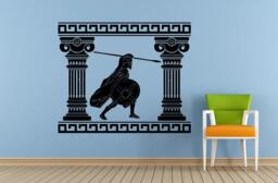 Ancient Rome Gladiator Italy Columns Architecture Window Or Wall Car Vinyl Peal & Stick Removable Sticker Decal L1488 - thumbnail 1