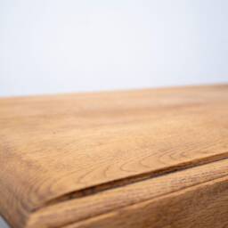 Oak Drop-Leaf Gate-Leg Oval Dining Table - thumbnail 3