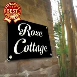Large Rectangular House Name Sign - Many Colour & Style Options - Bespoke Signs Made