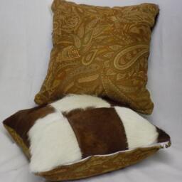Hair-On Patchwork Pillow Pair - thumbnail 3