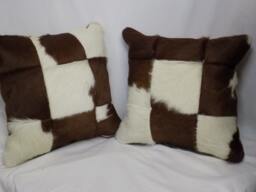 Hair-On Patchwork Pillow Pair - thumbnail 1