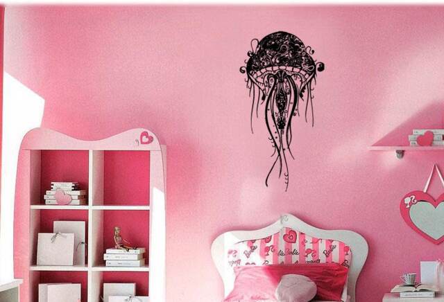 Jellyfish Water Ocean Soft Body Comb Jelly Brainless Life Sting Immortal Marina Diy Wall Stickers Decals Vinyl Mural Decor Art Vg082 - image 1