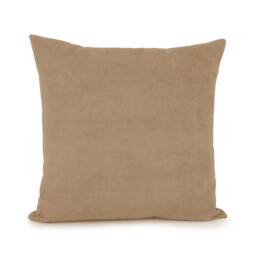 Beige, Light Tan Pillow Cover, Throw Decorative Cushion Pillowcase, Accent Pillow, Velvet Cover - thumbnail 1