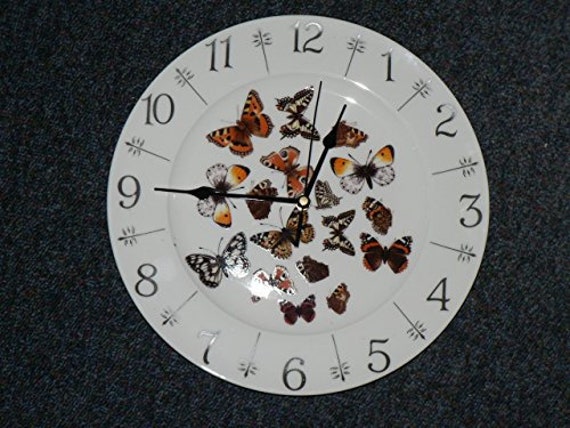 Butterfly Wall Clock - Colourful 10.5