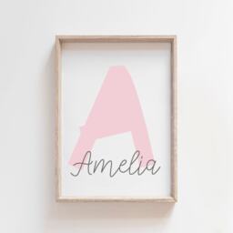 Set Of 3 Girls Pastel Nursery Prints, Sister Wall Art, Sisters Bedroom Decor, Sibling Shared Bedroom, Personalised - thumbnail 2