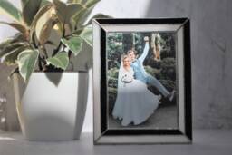Photo Frame Stained Glass Black & White Minimalism Stylish Home Decor Classic Style - thumbnail 1