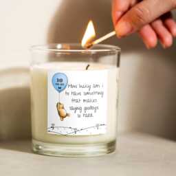 Personalised Infant Memorial Candle, Sympathy Gift, Bereavement Miscarriage Gift, Winnie The Pooh, Thinking Of You Condolence - thumbnail 4