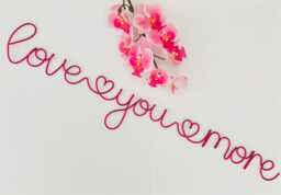 Love You More Wire Wall Sign - Hallway Home Decor - thumbnail 1