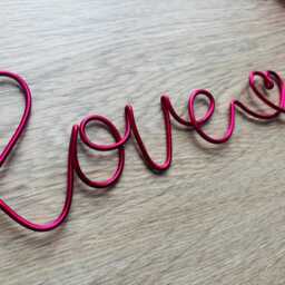 Love You More Wire Wall Sign - Hallway Home Decor - thumbnail 3