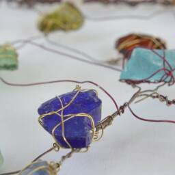 Mixed Media Wire Art Wall Sculpture By Louise Nilsson Modern Ooak Home Decor Gift - thumbnail 3