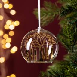 Personalised Family Tree Glass Dome Bauble - thumbnail 2