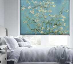 Vincent Van Gogh's Almond Tree in Bloom Art Printed Custom Made Window - Art11 Roller Blind Regular Or Blackout