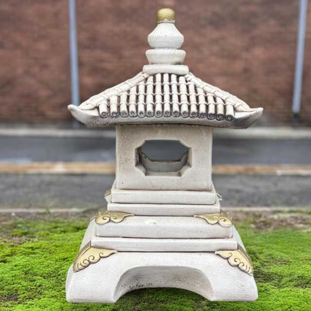 Massive Chinese Pagoda Statue Stone Lantern Ornament Large Sculpture Concrete Zen Garden Decor Asian Cement Figurine Feng Shui Gift - image 1