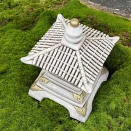 Massive Chinese Pagoda Statue Stone Lantern Ornament Large Sculpture Concrete Zen Garden Decor Asian Cement Figurine Feng Shui Gift - thumbnail 2