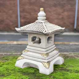 Massive Chinese Pagoda Statue Stone Lantern Ornament Large Sculpture Concrete Zen Garden Decor Asian Cement Figurine Feng Shui Gift - thumbnail 3