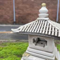 Massive Chinese Pagoda Statue Stone Lantern Ornament Large Sculpture Concrete Zen Garden Decor Asian Cement Figurine Feng Shui Gift - thumbnail 4