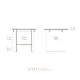 Side Table, Living Room Handmade - Esparto Grass - thumbnail 4