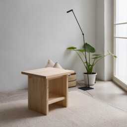 Side Table, Living Room Handmade - Esparto Grass - thumbnail 3