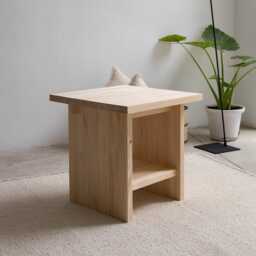 Side Table, Living Room Handmade - Esparto Grass - thumbnail 2