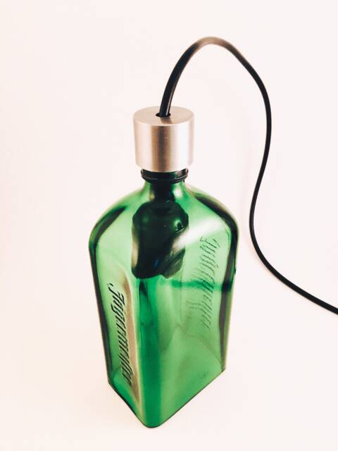 Beautiful Pendant Light Fixture Made From Jagermeister Bottle - image 1
