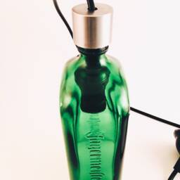 Beautiful Pendant Light Fixture Made From Jagermeister Bottle - thumbnail 3