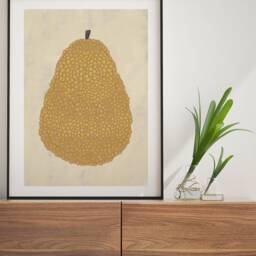 Pear Poster, Kitchen Botanical Nature Fruit Childrens Room Wall Art, Nursery Decor, Housewarming Gift - thumbnail 2