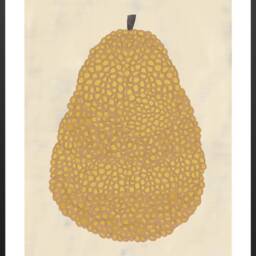 Pear Poster, Kitchen Botanical Nature Fruit Childrens Room Wall Art, Nursery Decor, Housewarming Gift - thumbnail 3
