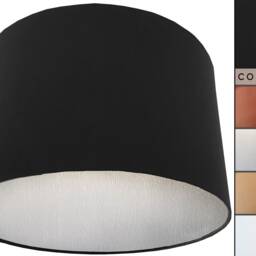 Black Lampshade Modern Lighting With Metallic Lining - thumbnail 3