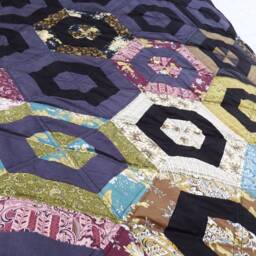 Modern Farmhouse Decor, New House Gift, Patchwork Throw - thumbnail 3