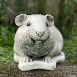 Concrete Guinea Pig Statue Stone Animal Decoration Outdoor Sculpture Garden Farm Ornament Pig Lover Gift Farm Yard Art - thumbnail 2