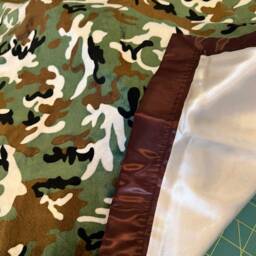 Free Embroidery Green Camo Minky Car Seat Baby Blanket 30 X 35 - thumbnail 3