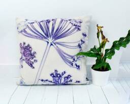 Handmade Floral Botanical Cushion, Fennel Canopy Design, Compliments Home Interiors, Perfect Decor - thumbnail 1