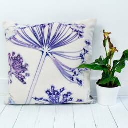 Handmade Floral Botanical Cushion, Fennel Canopy Design, Compliments Home Interiors, Perfect Decor - thumbnail 2