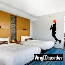 Basketball Vinyl Wall Decal Or Car Sticker - Basketball2Colorba017Et - thumbnail 1