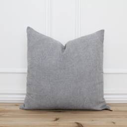 stone Gray Pillow Cover Solid Accent Modern Pillows Lumbar Covers 20x20 - Parker - thumbnail 1