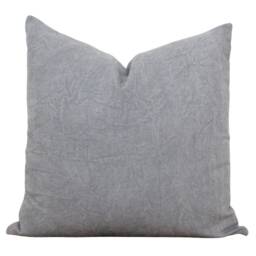 stone Gray Pillow Cover Solid Accent Modern Pillows Lumbar Covers 20x20 - Parker - thumbnail 3