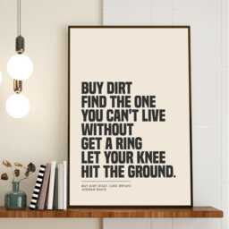 Custom Song Lyric Print - Music Poster Wall Art A5 A4 A3 Typographic Lyrics Decor Frame Not Included - thumbnail 3