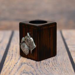 Scottish Terrier - Wooden Candlestick With Dog, Souvenir, Decoration, Limited Edition, Collection - thumbnail 2