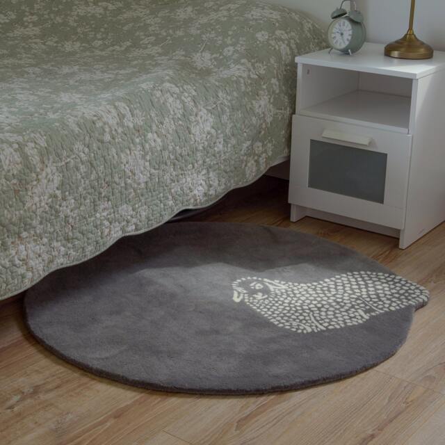 Sheep Hand Tufted Wool Rug - 100% Pure New Zealand Mat Round Carpet Nursery, Bedroom, Lounge Decor - image 1
