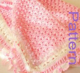 PDF Pattern Crochet Baby Blanket Girl A Cotton Candy Treat Afghan Original Design