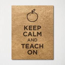 Keep Calm & Teach On - Fine Art Print Choice Of Color Purchase 3 Receive 1 Free Custom Prints Available - thumbnail 3